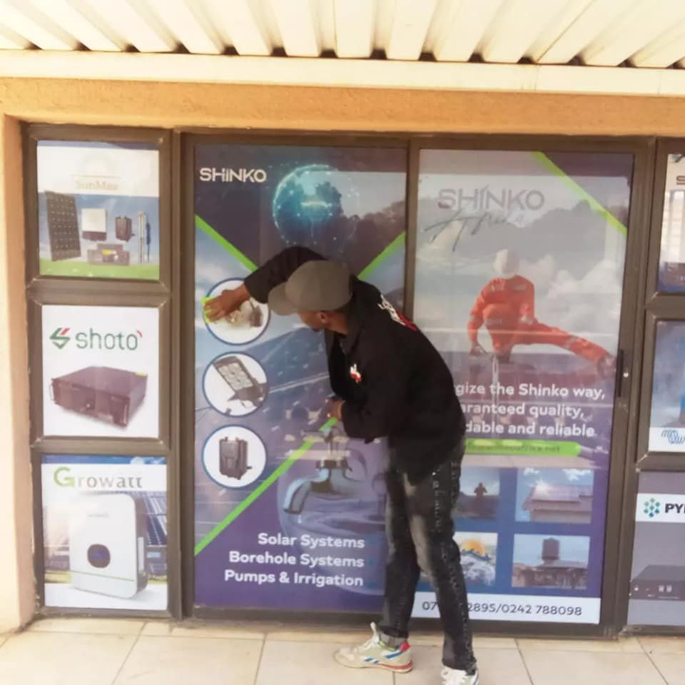 An annual report designed and printed for a local NGO in Harare.